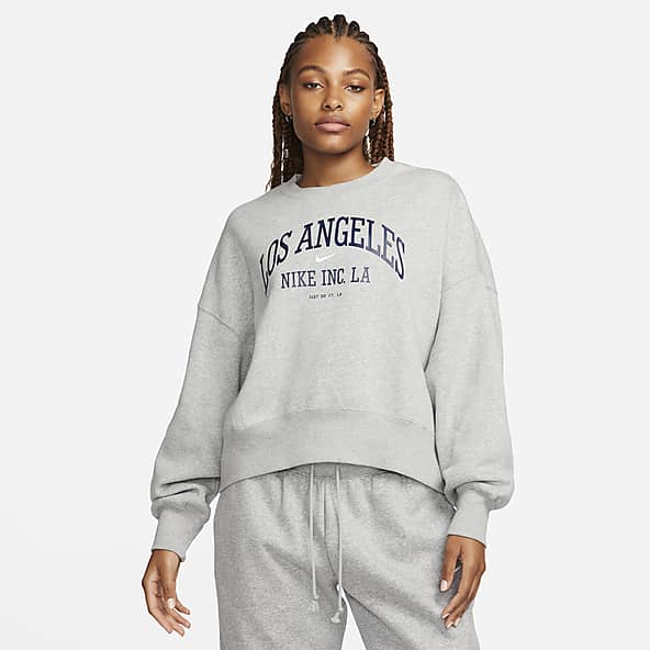 Gray nike sweatshirt womens clearance